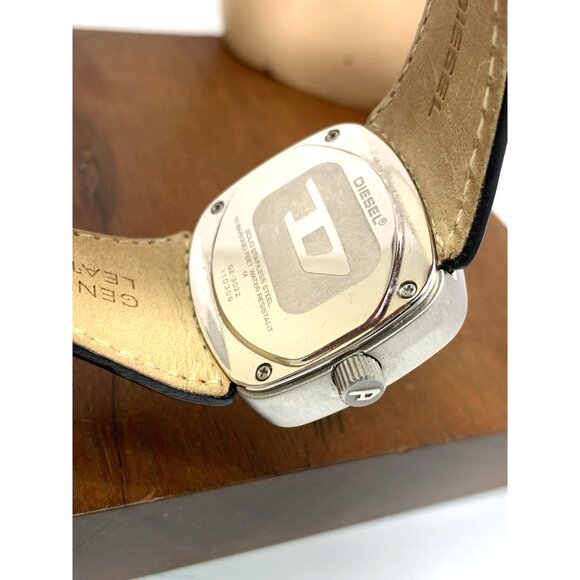 Diesel Women's Watch DZ3022 Quartz Vintage Multicolor Black Leather Band 38mm - Picture 6 of 13